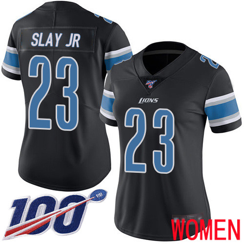 Detroit Lions Limited Black Women Darius Slay Jersey NFL Football #23 100th Season Rush Vapor Untouchable